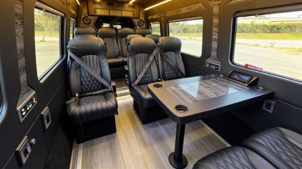 allen 12 passenger sprinter van interior