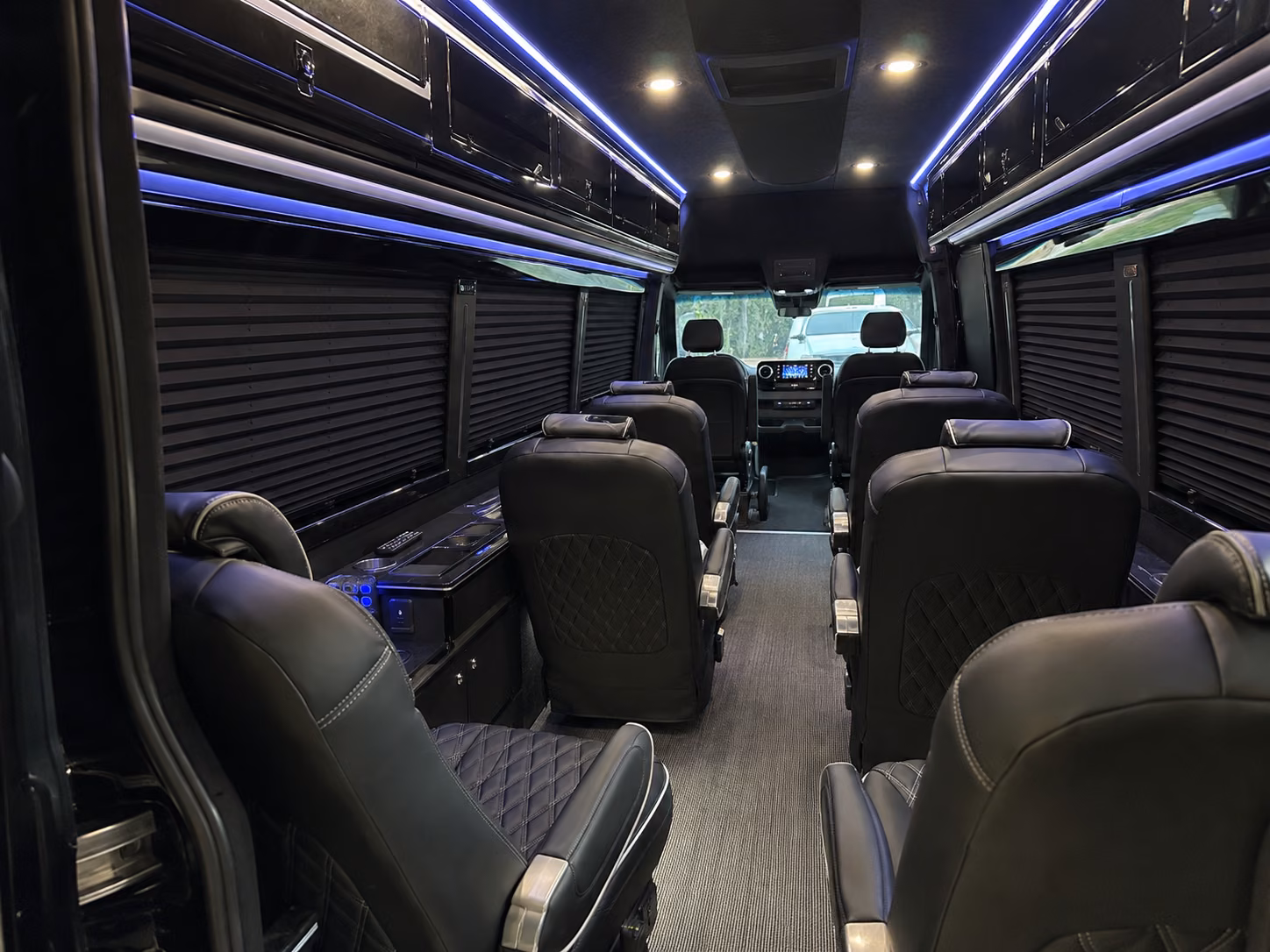 allen 18 passenger sprinter van interior