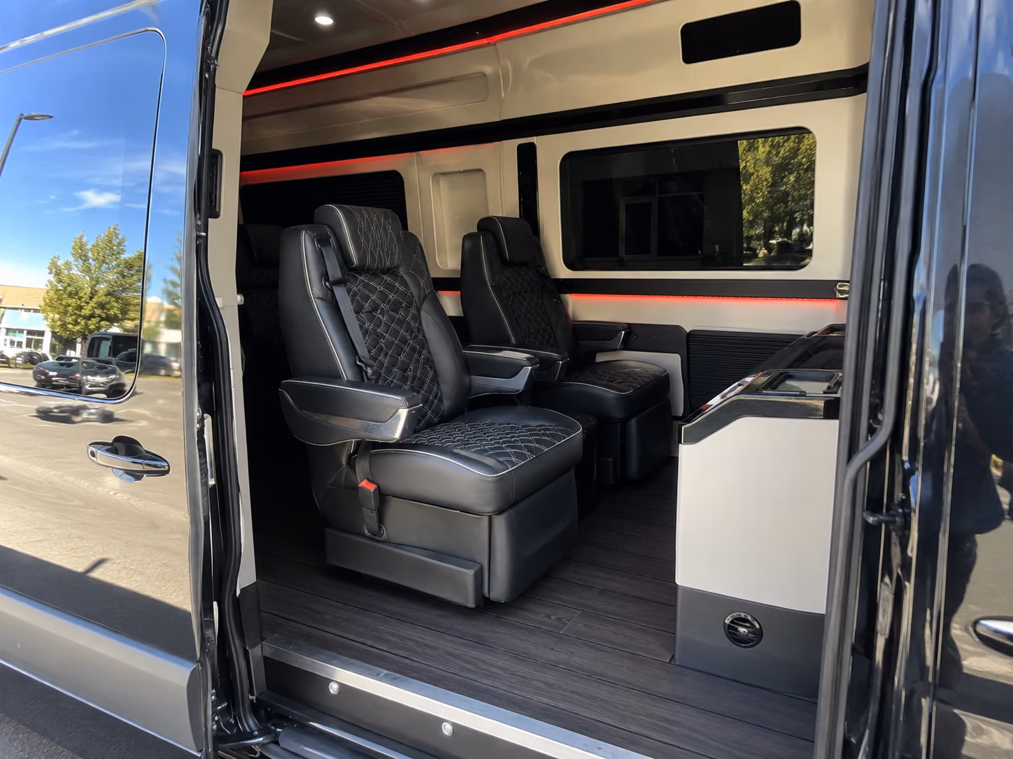 allen 20 passenger sprinter van inside