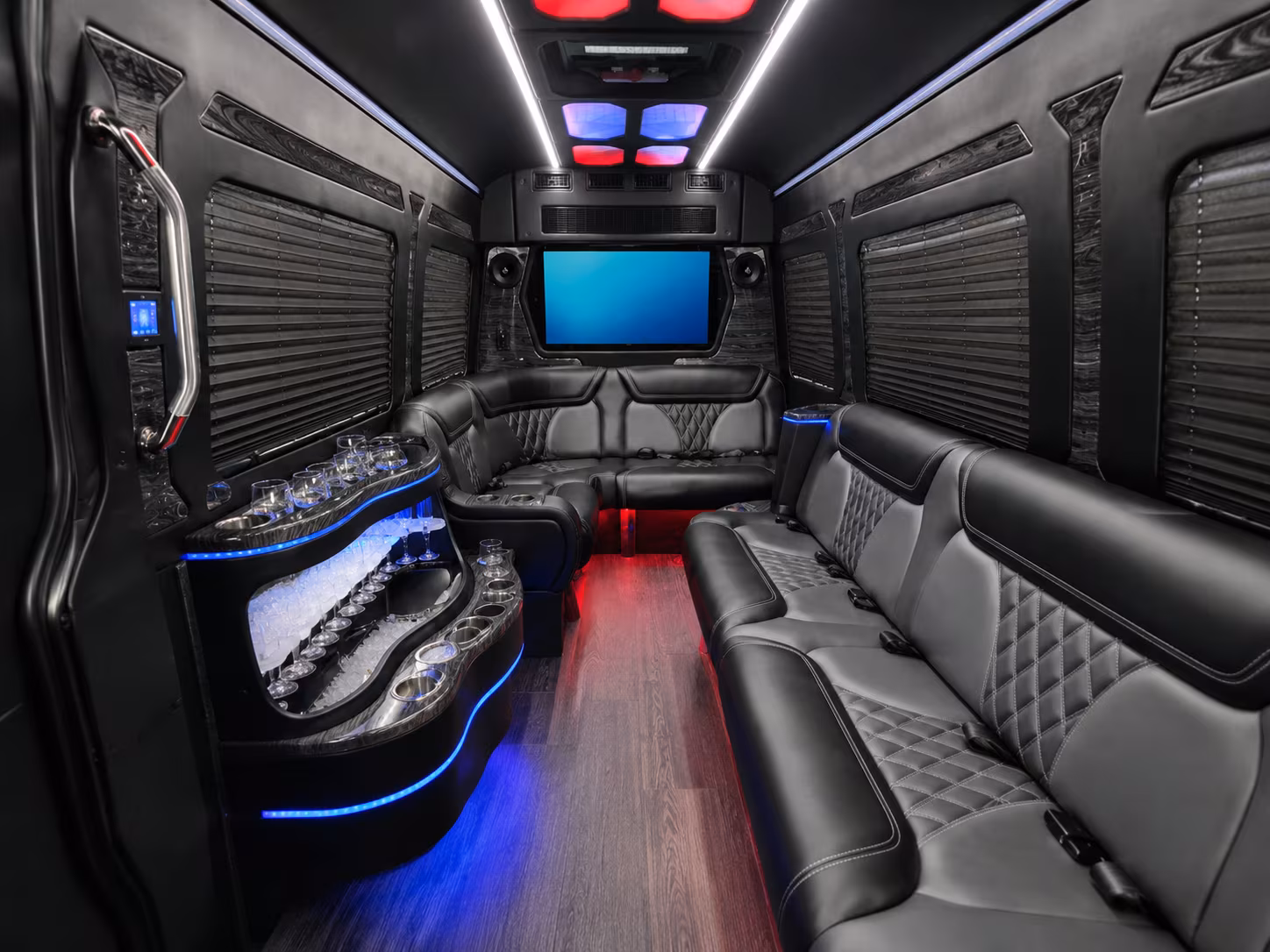 allen sprinter limousine inside